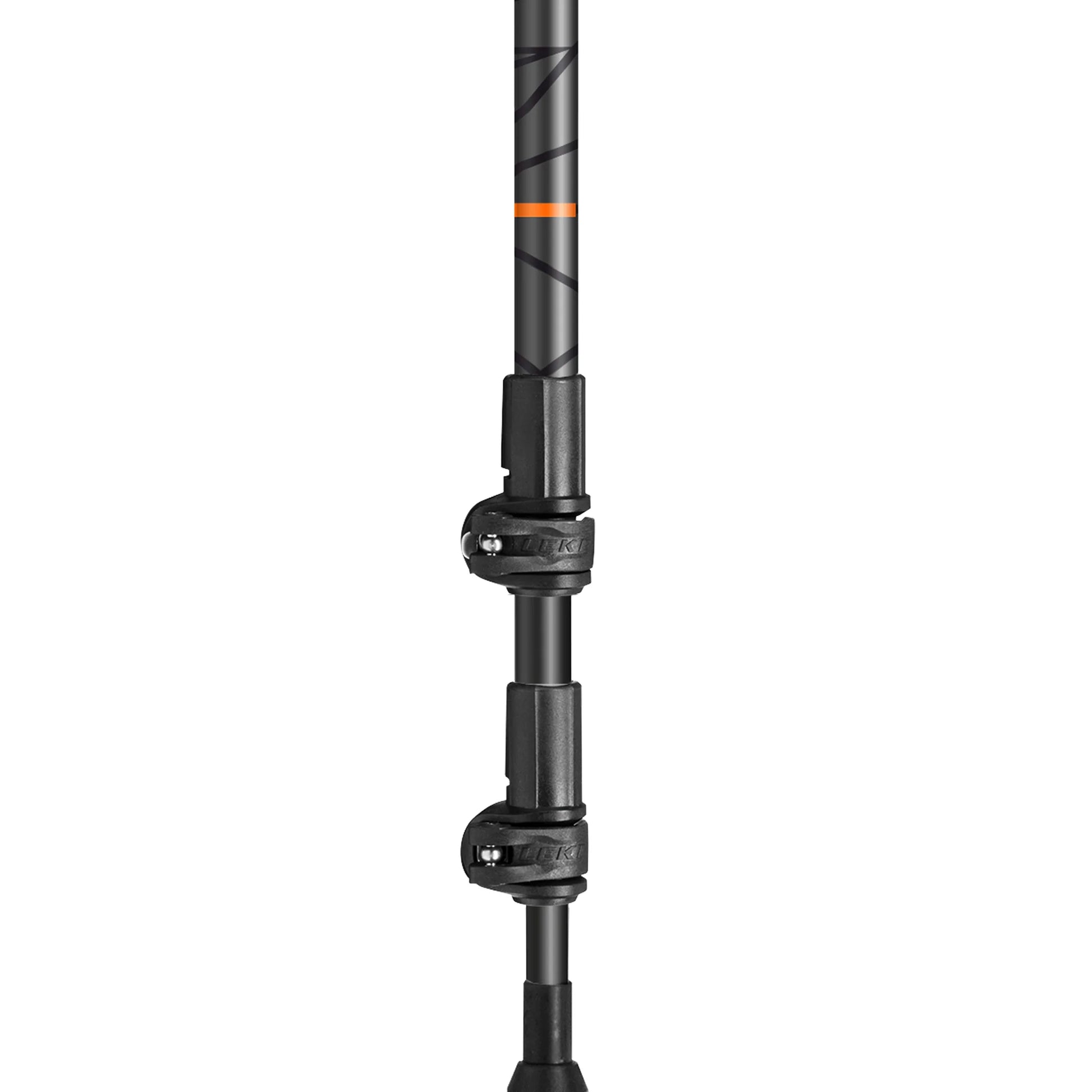 Adjustable Speed Lock Plus lever system on the LEKI Makalu Cork Lite trekking pole shaft for quick length changes.