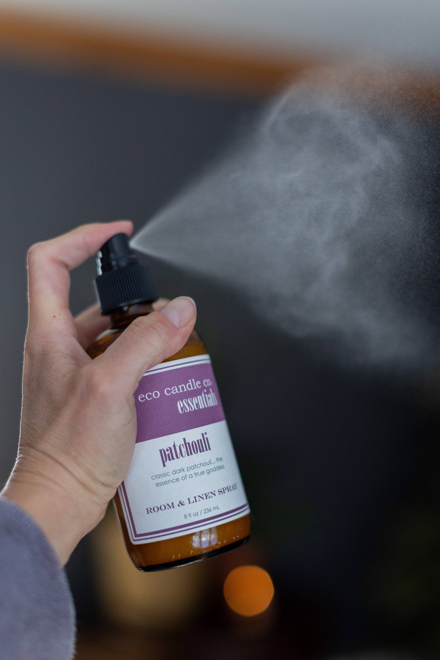 Eco Candle Company Essentials Room and Linen Spray - Patchouli