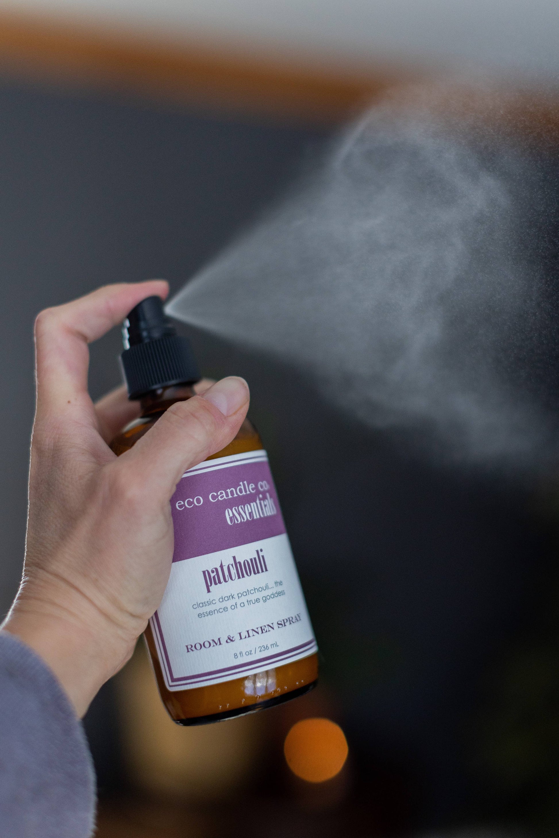 Eco Candle Company Essentials Room and Linen Spray - Patchouli