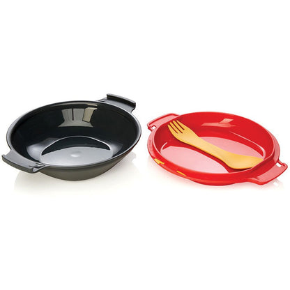 GoKit Camping Mess Kit with Bowl, Plate & Utensil