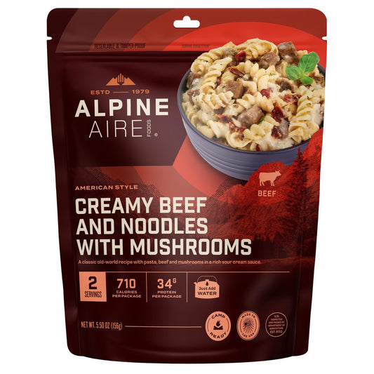 AlpineAire Creamy Beef & Noodles with Mushrooms Freeze-Dried Meal