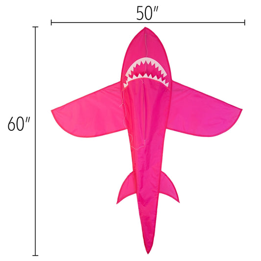 In the Breeze 5' 3D Pink Shark Kite