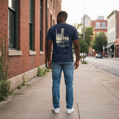 Saturdays Are Better in Mobile T-Shirt – Comfort Colors Navy
