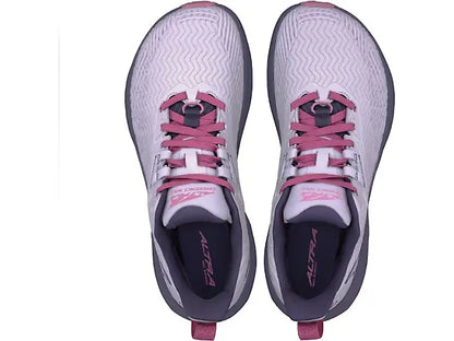 Experience Wild neutral women’s running shoe on trail