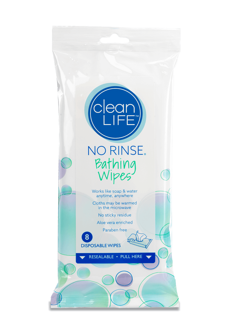 Clean Life No Rinse Bathing Wipes