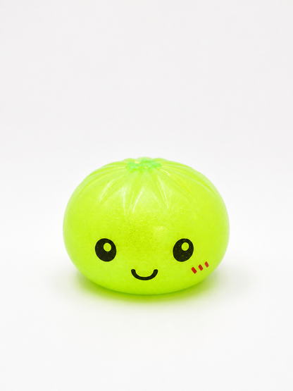Neon Green Kawaii Bao Bun Squishy
