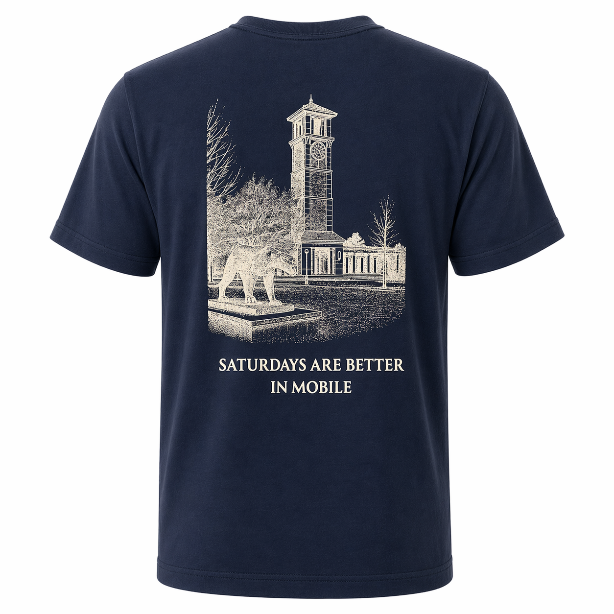 Saturdays Are Better in Mobile T-Shirt – Comfort Colors Navy