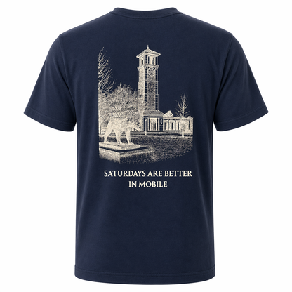 Saturdays Are Better in Mobile T-Shirt – Comfort Colors Navy