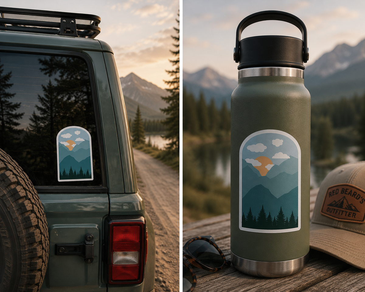 RBO Mountain View Sticker