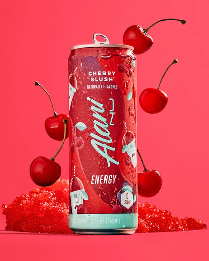 Alani Nu Energy Drink – Sugar-Free Energy (Lime Slush, Cherry Slush, and Blue Slush 12oz)