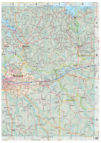 Delorme Atlas & Gazetteer Alabama Book: Maps & Information