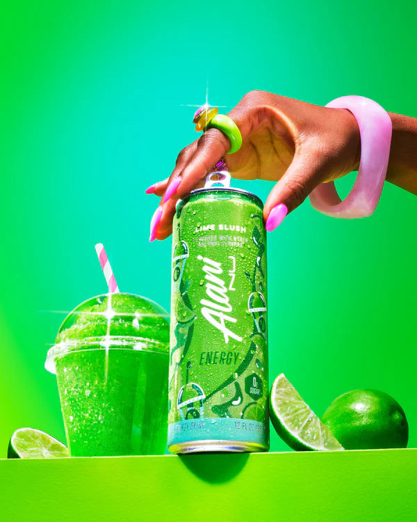 Alani Nu Energy Drink – Sugar-Free Energy (Lime Slush, Cherry Slush, and Blue Slush 12oz)