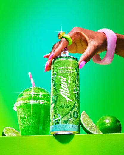 Alani Nu Energy Drink – Sugar-Free Energy (Lime Slush, Cherry Slush, and Blue Slush 12oz)