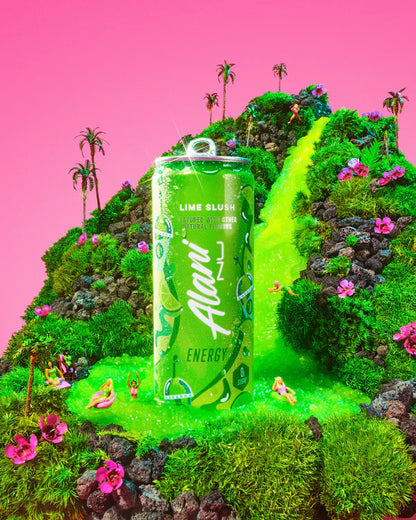 Alani Nu Energy Drink – Sugar-Free Energy (Lime Slush, Cherry Slush, and Blue Slush 12oz)
