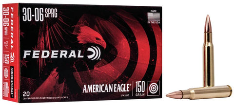Federal American Eagle 30-06 SPR FMJBT 150 Grain
