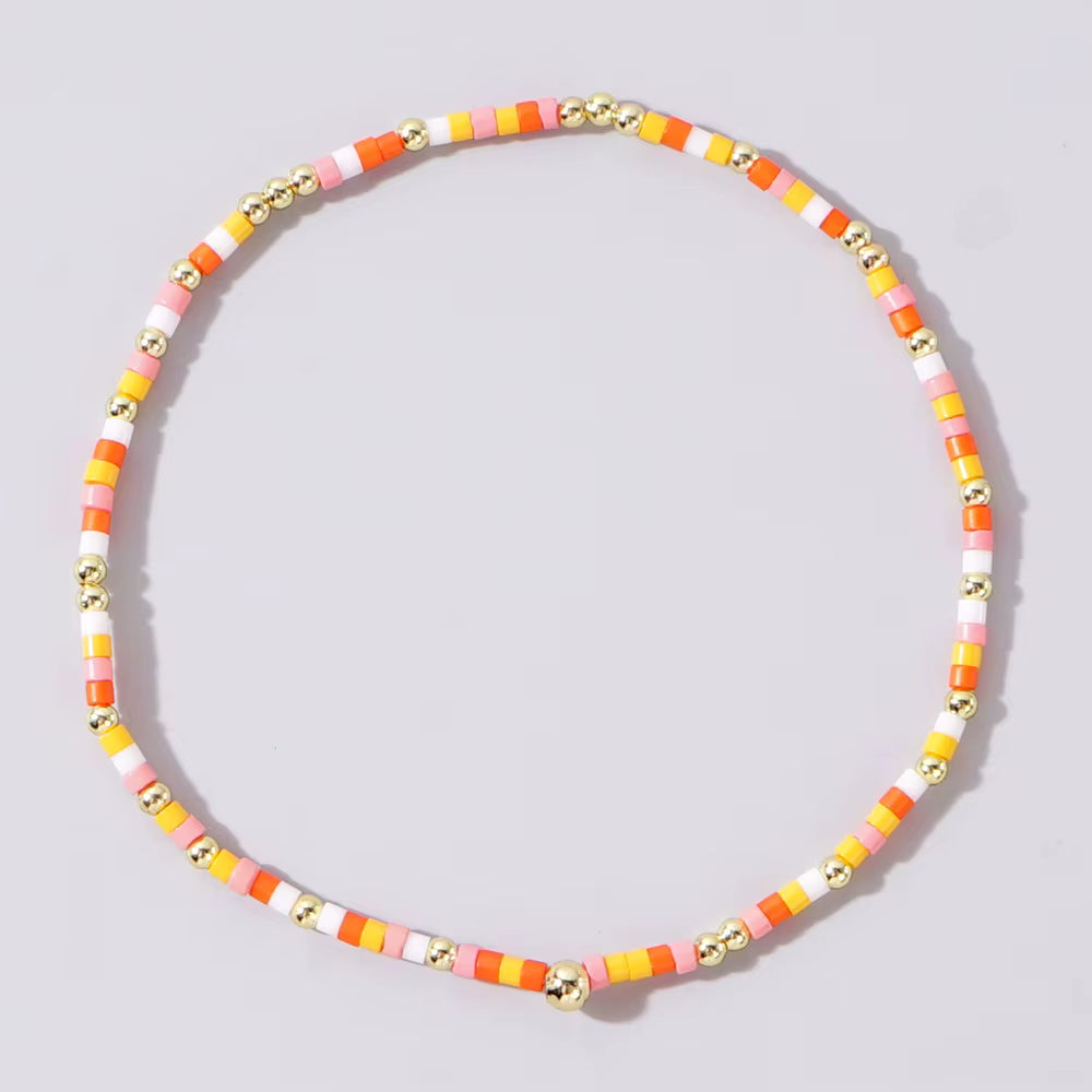 Bohemian Glass Beaded Bracelet