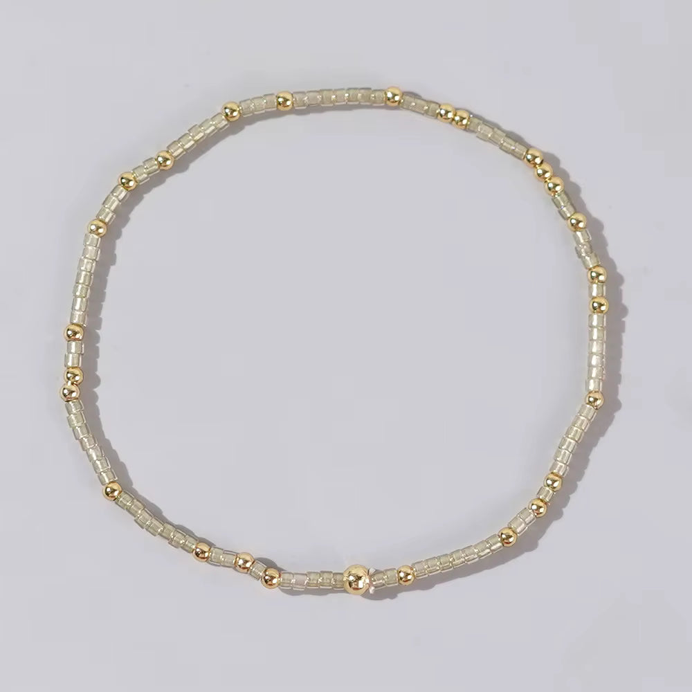 Bohemian Glass Beaded Bracelet