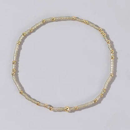 Bohemian Glass Beaded Bracelet