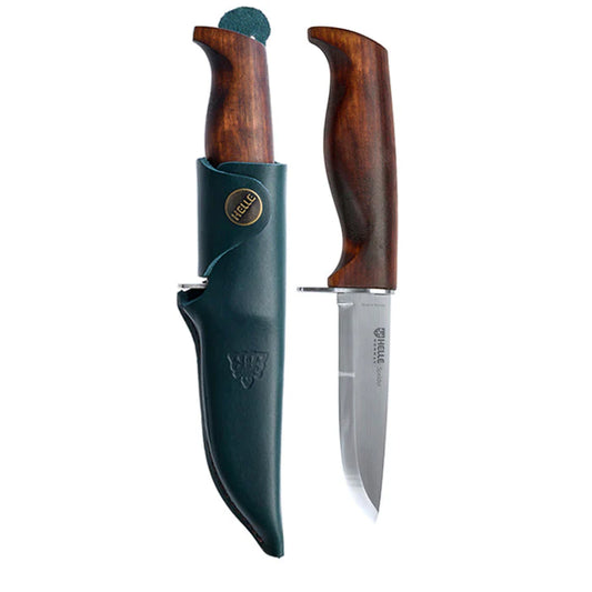 Helle Speider Fixed Blade Knife – Scandinavian Outdoor Knife with Finger Guard