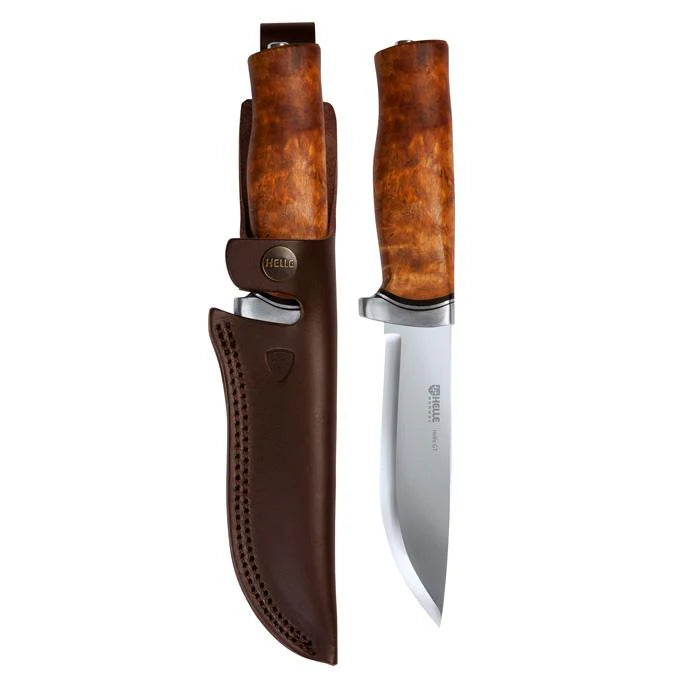 Helle GT Fixed Blade Knife | Laminated Steel Scandinavian Classic – Red ...