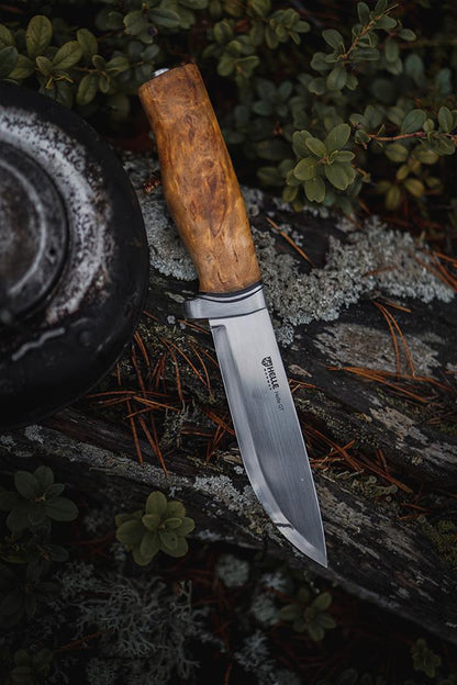 Helle GT Fixed Blade Knife – Laminated Steel & Scandinavian Desi