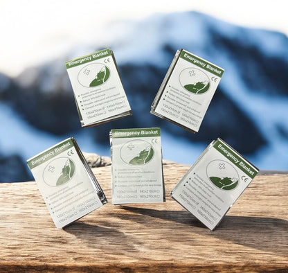 Emergency Mylar Blanket – Family Safety Set (5-Pack)