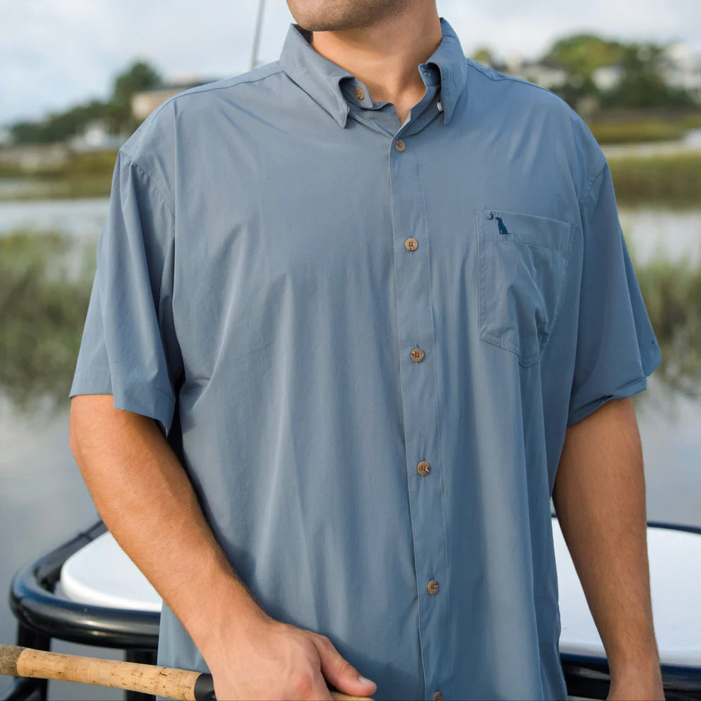 Local Boy Outfitters Low Country Button Down – Mint Fishing Shirt
