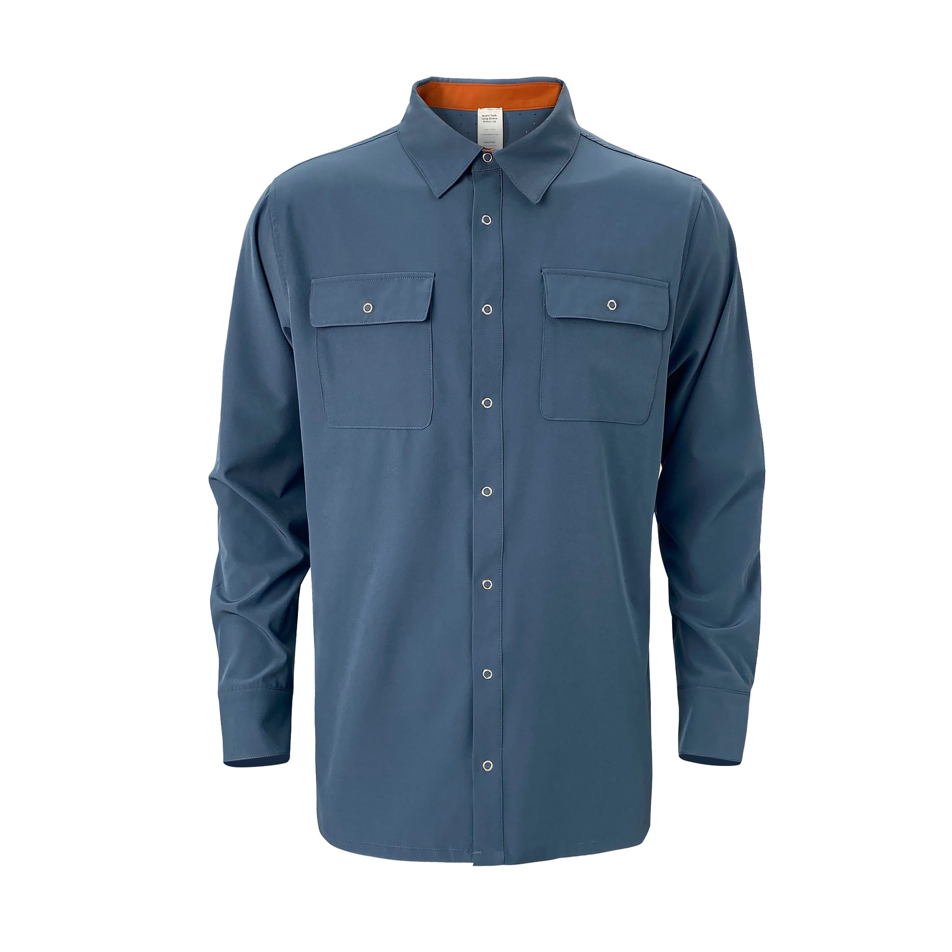 RBO Men's Long Sleeve Tech Button Up
