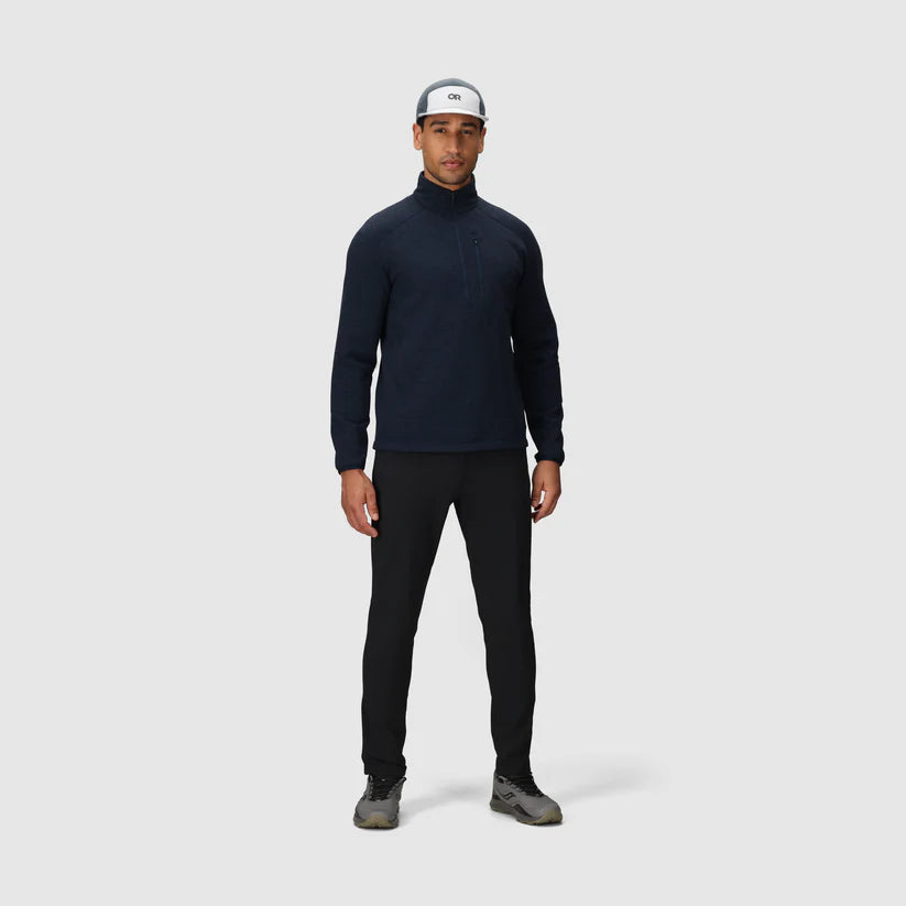 Men’s Crescent Fleece Half Zip – Merino Wool & Recycled Polyester