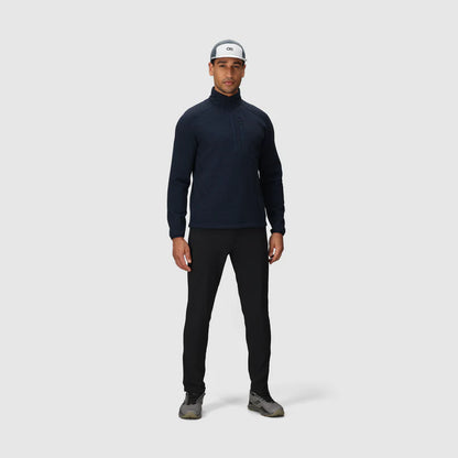 Men’s Crescent Fleece Half Zip – Merino Wool & Recycled Polyester