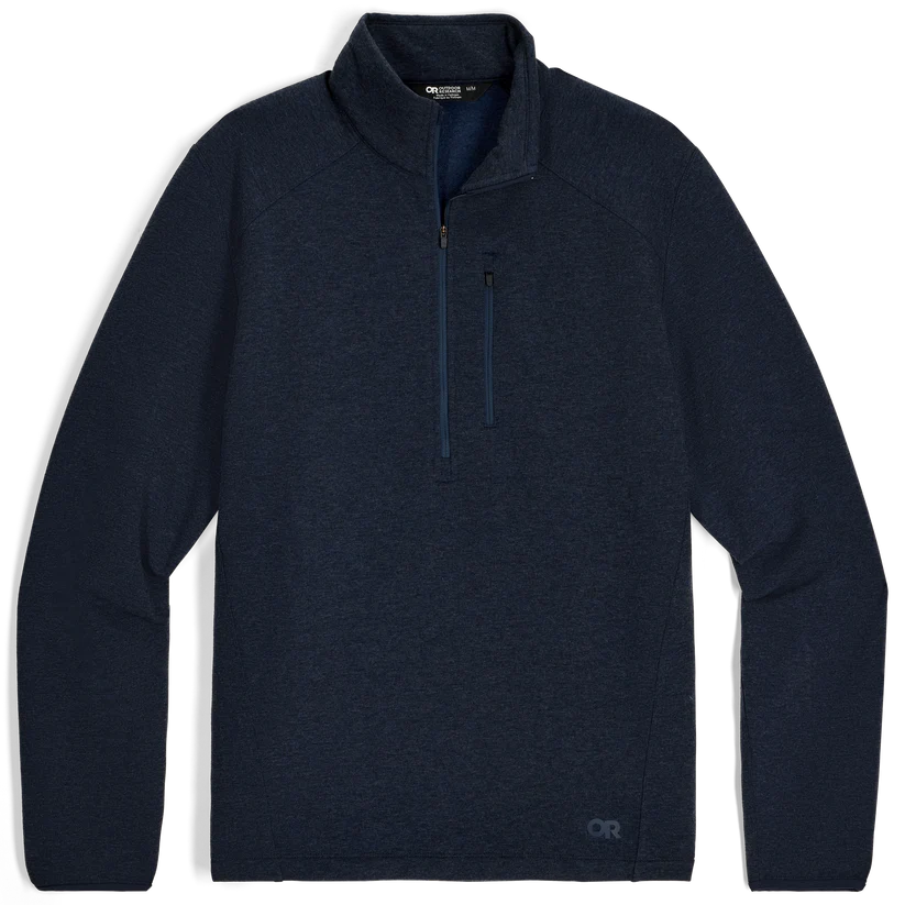 Men’s Crescent Fleece Half Zip – Merino Wool & Recycled Polyester