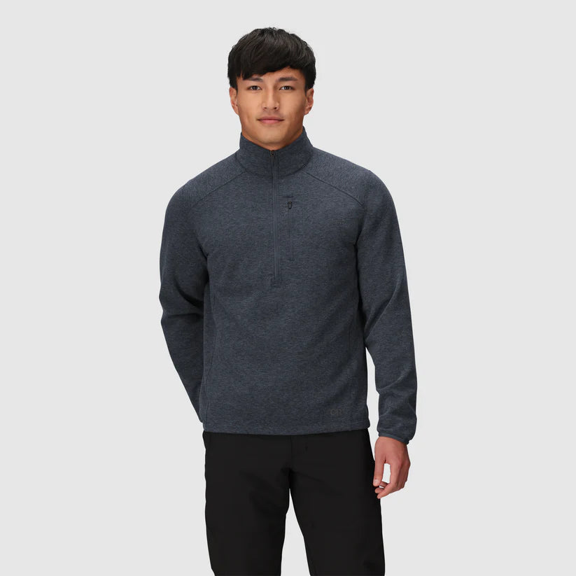 Men’s Crescent Fleece Half Zip – Merino Wool & Recycled Polyester