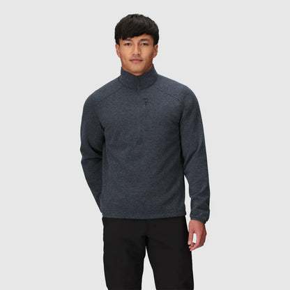 Men’s Crescent Fleece Half Zip – Merino Wool & Recycled Polyester