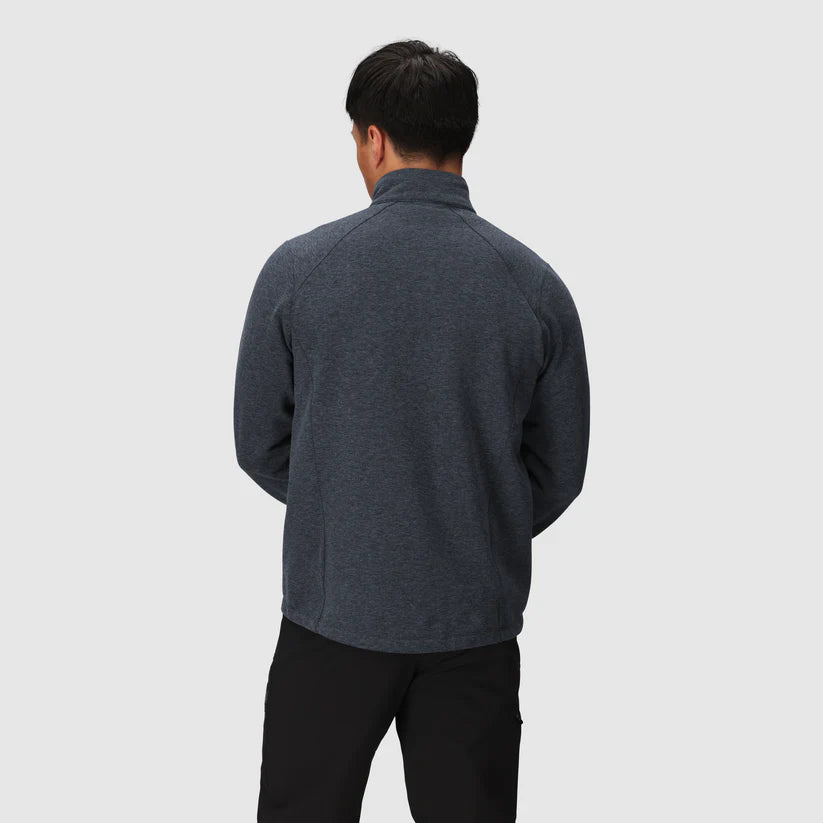 Men’s Crescent Fleece Half Zip – Merino Wool & Recycled Polyester