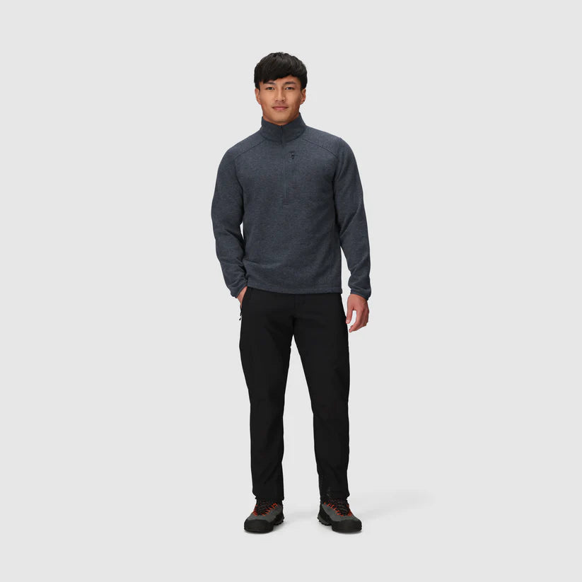 Men’s Crescent Fleece Half Zip – Merino Wool & Recycled Polyester