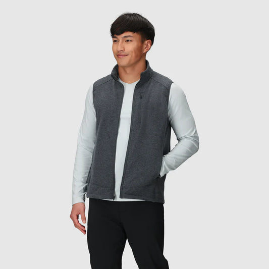 Men’s Crescent Fleece Vest – Merino Wool & Recycled Polyester