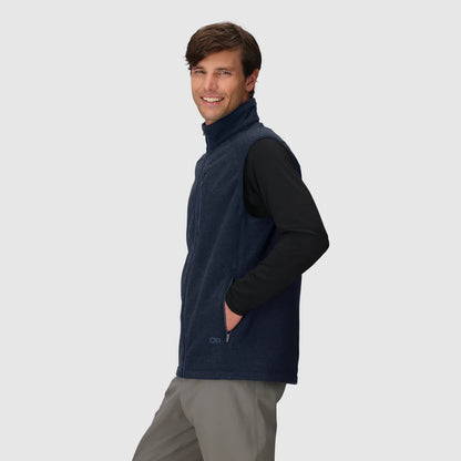 Men’s Crescent Fleece Vest – Merino Wool & Recycled Polyester