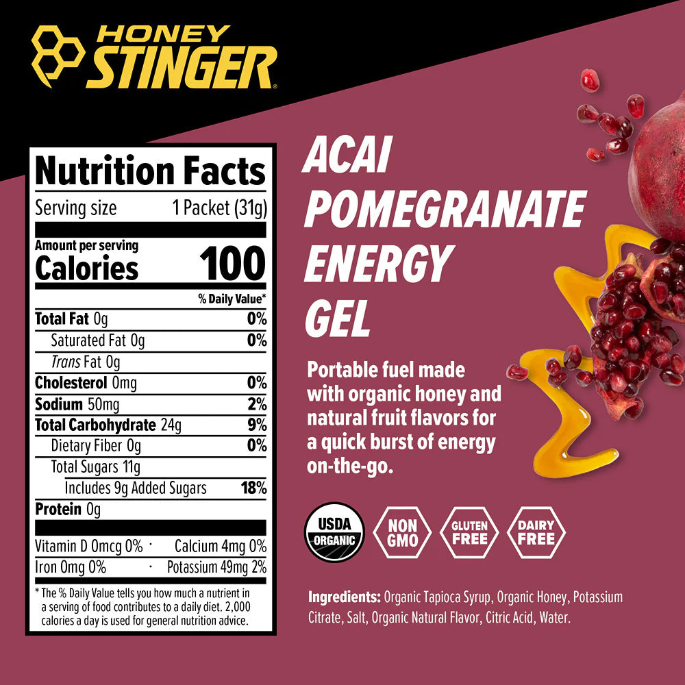 Honey Stinger Energy Gel Acai Pomegranate