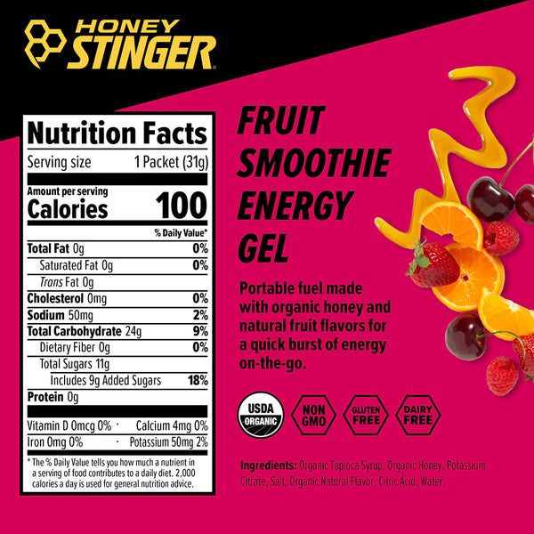 Honey Stinger Energy Gel Fruit Smoothie