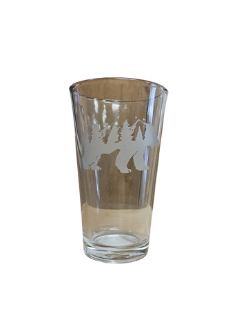 Clear Bear Pint Glass