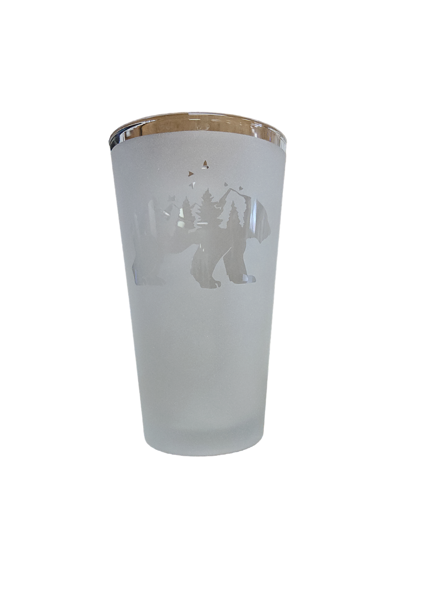 Frosted Bear Pint Glass