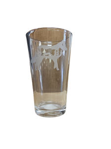 Clear Wolf Pint Glass