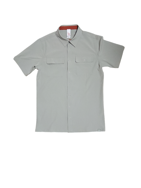 RBO Men's Short Sleeve Tech Button Up