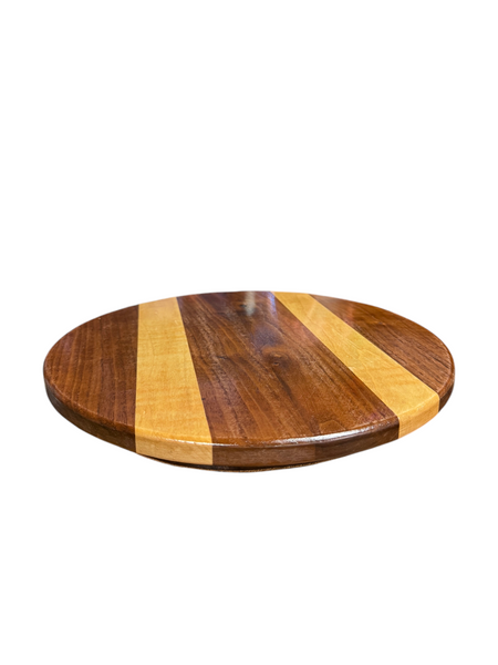 Mobile Bay Area Woodworking Maple and Walnut Lazy Susan