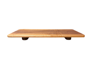 Mobile Bay Area Woodworking Walnut Charcuterie Board with Wood Feet