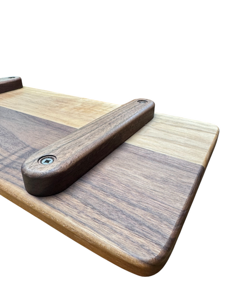 Mobile Bay Area Woodworking Walnut Charcuterie Board with Wood Feet