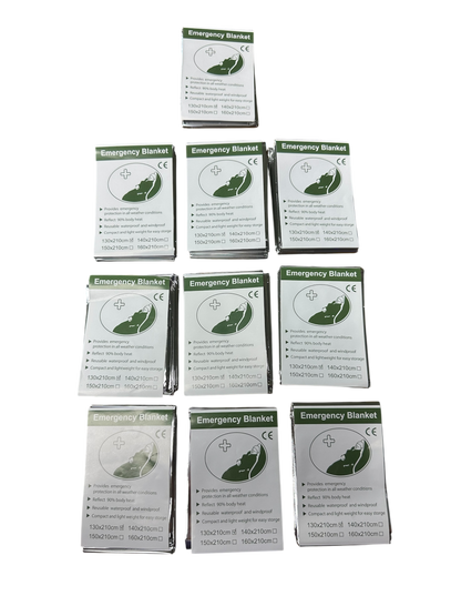 Emergency Mylar Blanket – Basecamp Supply (10-Pack)