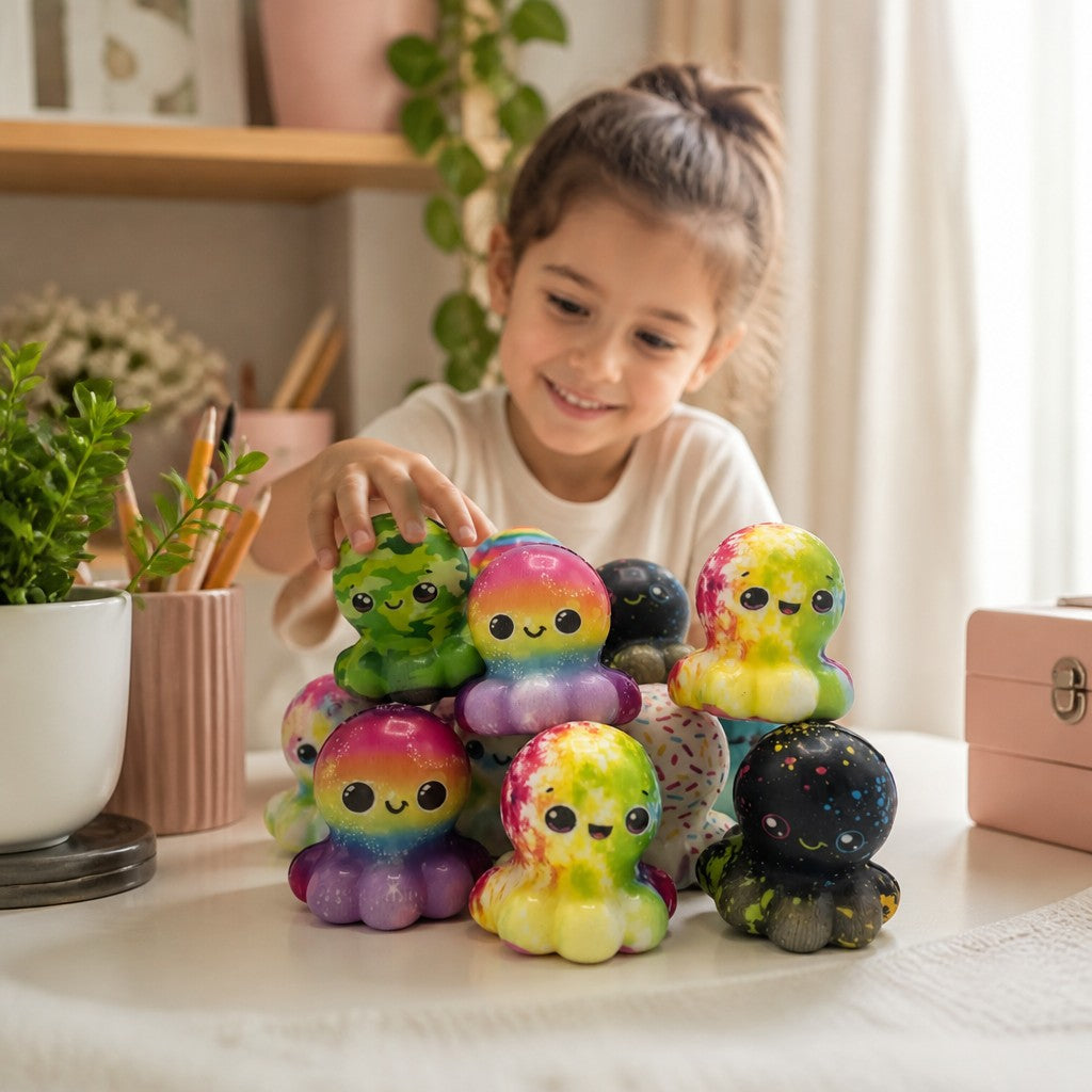 Mini Foam Octopus Squishies