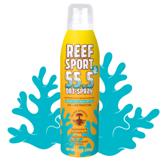 REEF Sport Dri-Spray SPF 55.5 Fragrance Free Sunscreen 6oz