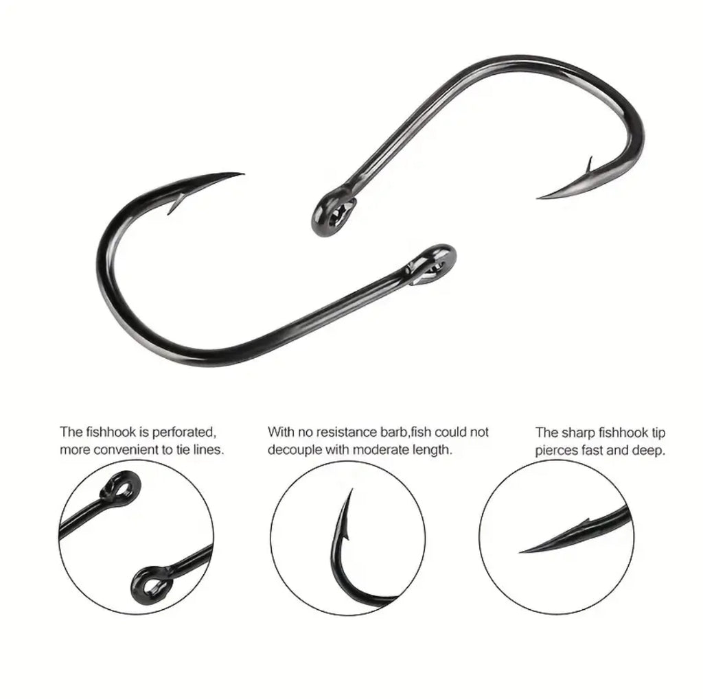 Fishhooks Fish Hooks with Barbs 10 Sizes Carbon Steel Fishing Hooks with  Portable Storage Box - buy Fishhooks Fish Hooks with Barbs 10 Sizes Carbon  Steel Fishing Hooks with Portable Storage Box